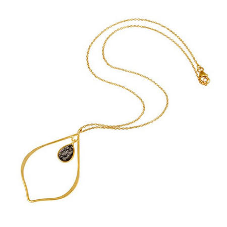 Rutilový stříbrný náhrdelník 6631