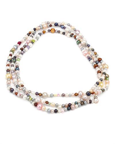 Náhrdelník s různobarevnými perlami 765