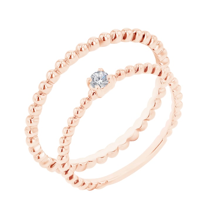 Set kuličkových prstenů s diamantem Cullen 106536