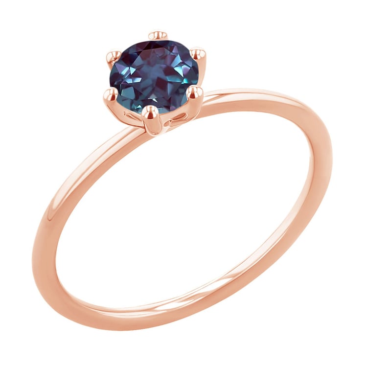 Zásnubní prsten s lab-grown alexandritem Birdie 151115