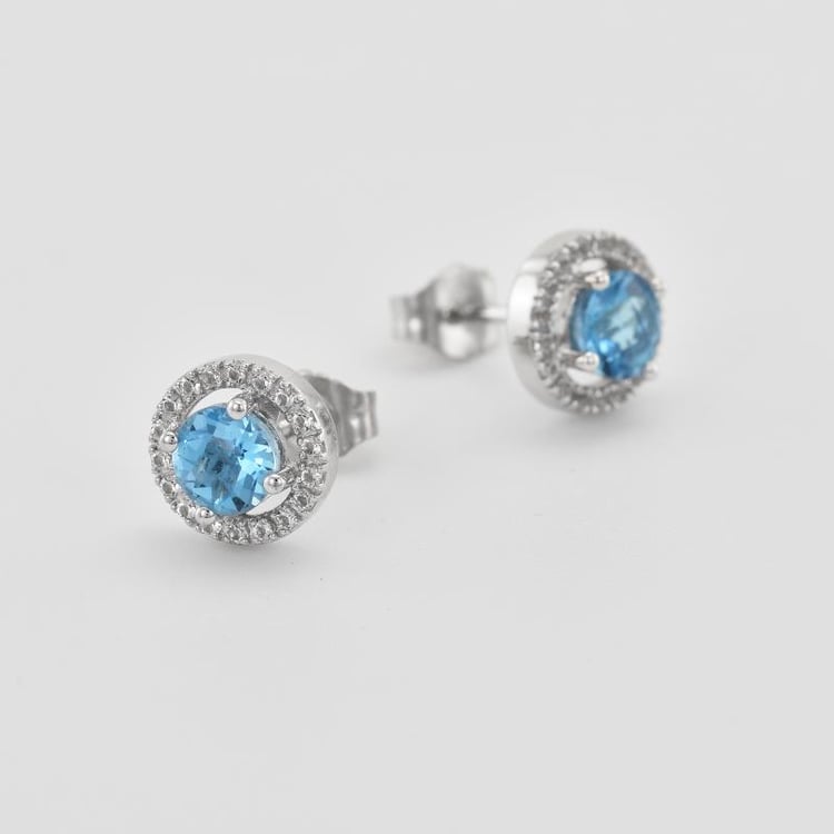 Náušnice s topazy 32147