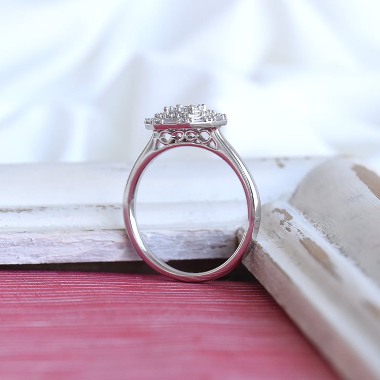 Halo prsten ze zlata 85281