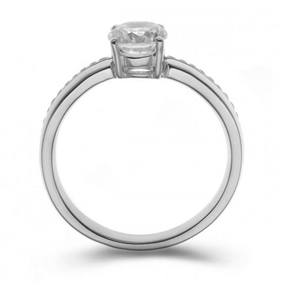 Prsten z platiny Belise 10502