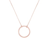 Zlatý náhrdelník minimalistického tvaru Karma