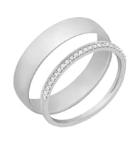 Eternity prsten s lab-grown diamanty a pánský komfortní Topsey
