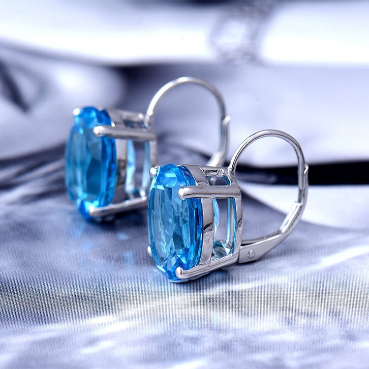 Náušnice s topazy 18759