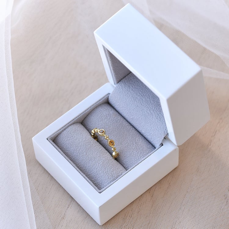 Eternity prsten s citríny 69280