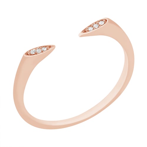 Netradiční prsten se šesti diamanty Aislinn
