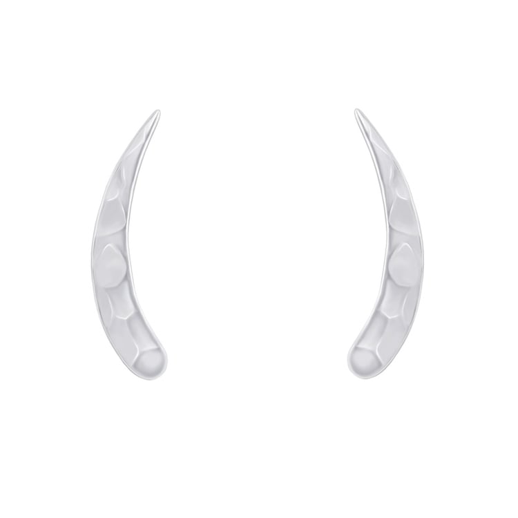 Stříbrné náušnice ear climber