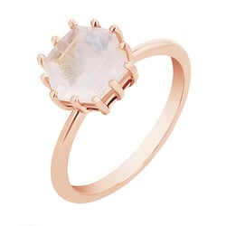 Zásnubní prsten s měsíčním kamenem Tutie