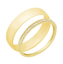 Eternity prsten s lab-grown diamanty a pánský komfortní Topsey