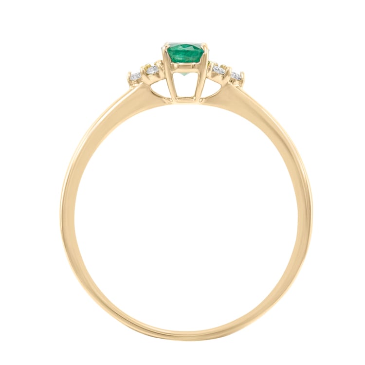 Zásnubní prsten se smaragdem 28097