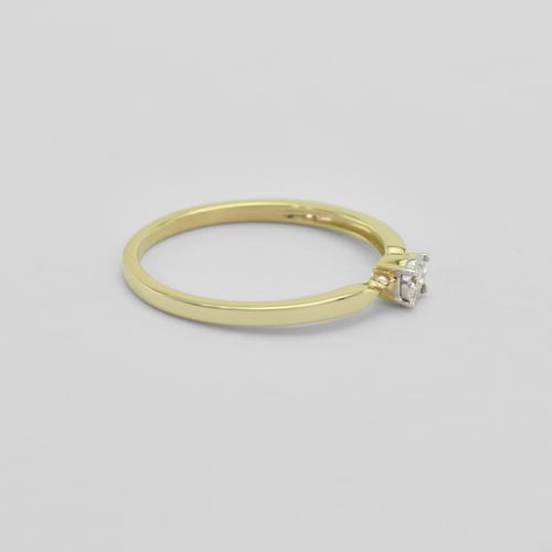 Stříbrný elegantní prsten s lab-grown diamantem Ximena