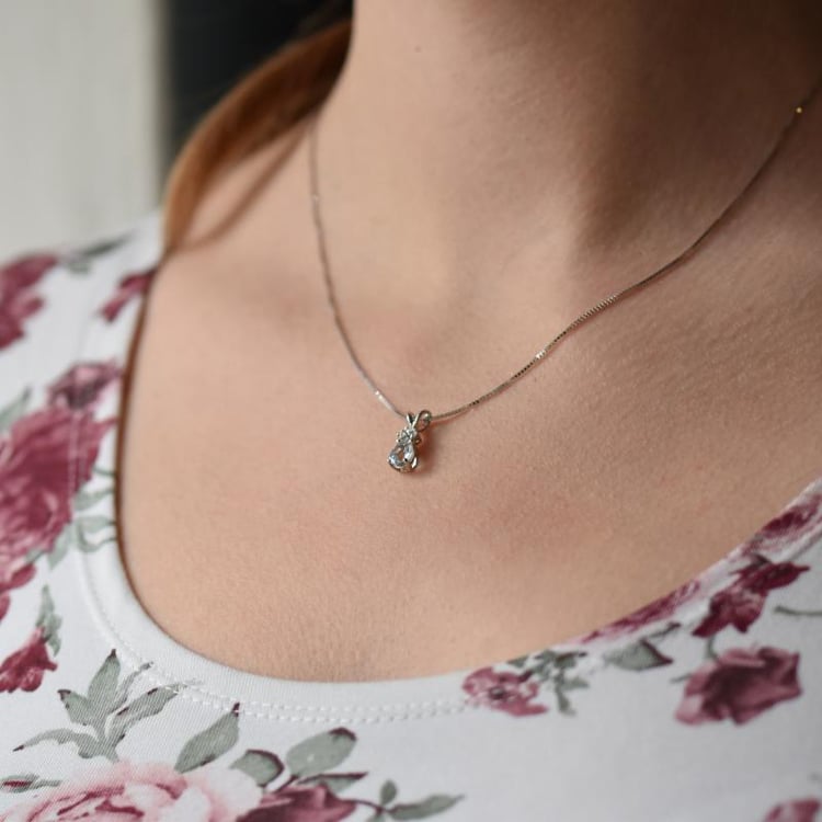 Akvamarínový náhrdelník 16131