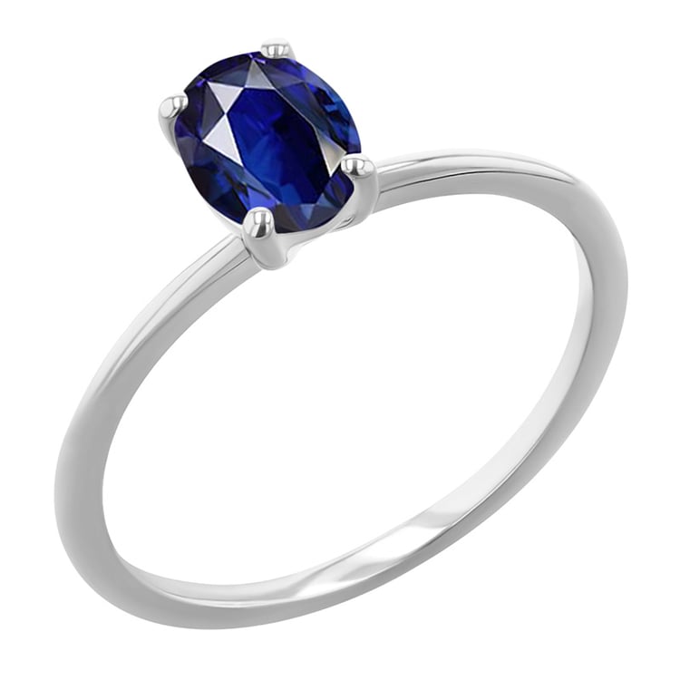 Elegantní zásnubní prsten s oval safírem Frost