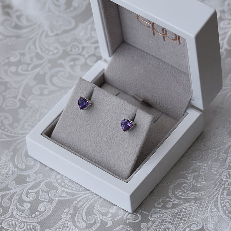 Srdíčka s ametysty 63808