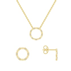 Zlatá karma sada s diamanty Lesley