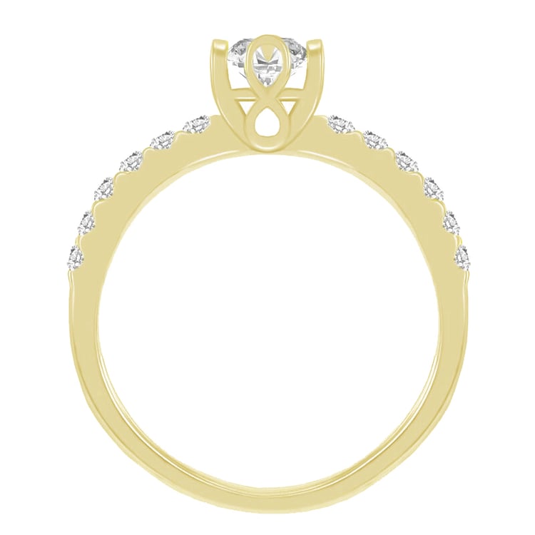 Zlatý zásnubní prsten Lasken 42199