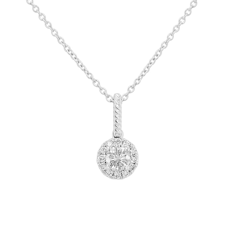 Romantický přívěsek s lab-grown diamanty Danny 171374