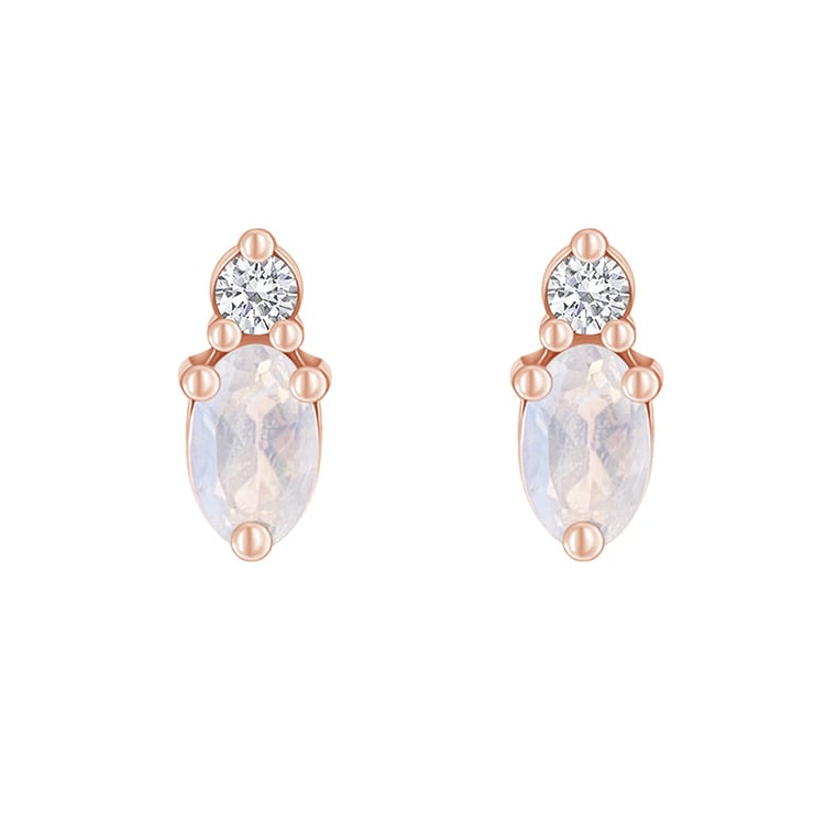 Cluster náušnice s měsíčními kameny 89690