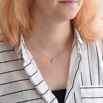 Přívěsek s moissanitem Hailie