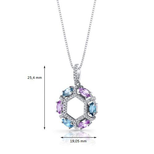 Náhrdelník s topazy Polion 9619