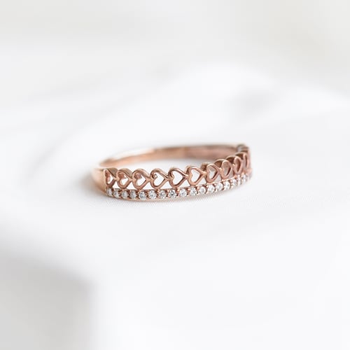 Romantický eternity prsten s diamanty Jaska