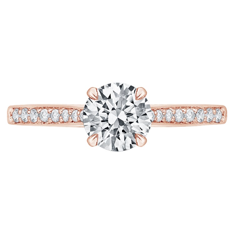 Zásnubní prsten s postranními diamanty Ulani