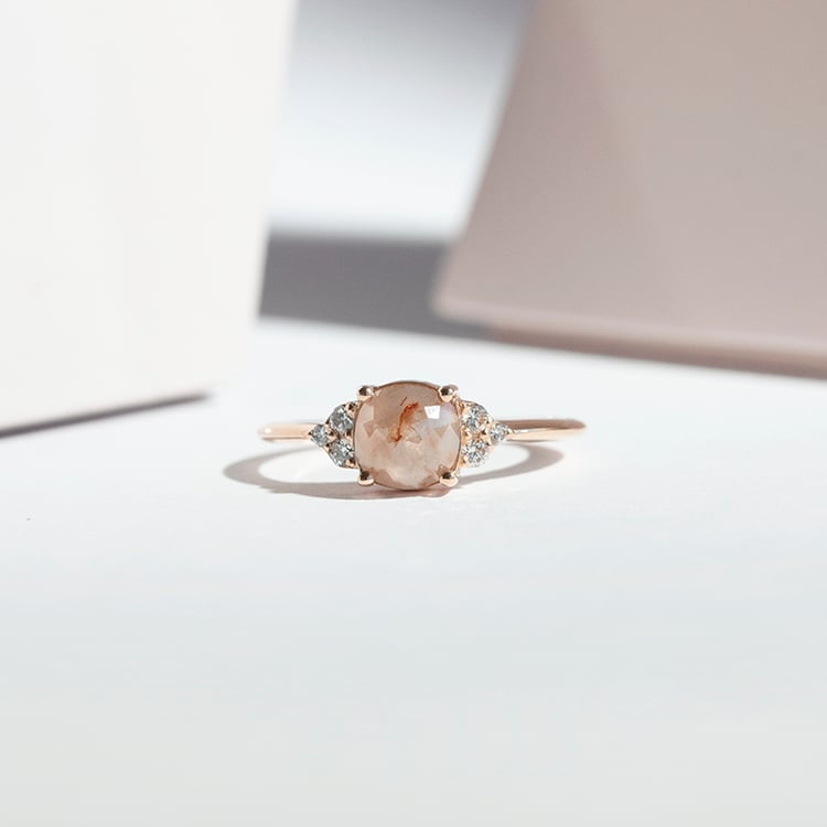 Prsten se salt and pepper diamantem Agathe 112196