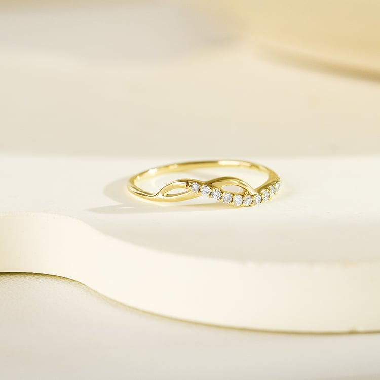 Atypický prsten ze stříbra s lab-grown diamanty Joel 161967