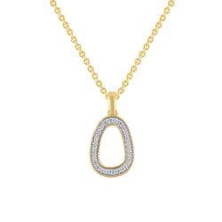 Zlatý přívěsek s lab-grown diamanty Evie