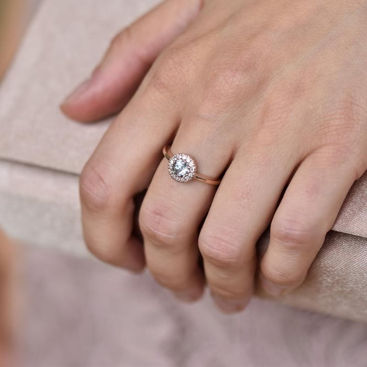 Prsten z růžového zlata 21764