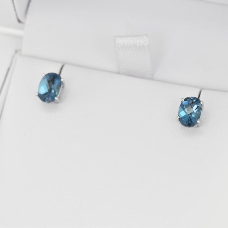 Náušnice s topazy 21017