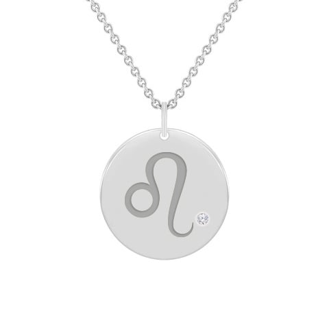 Zlatý přívěsek se znamením a diamantem Lev 59966