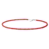 Korálový stříbrný náhrdelník Norma