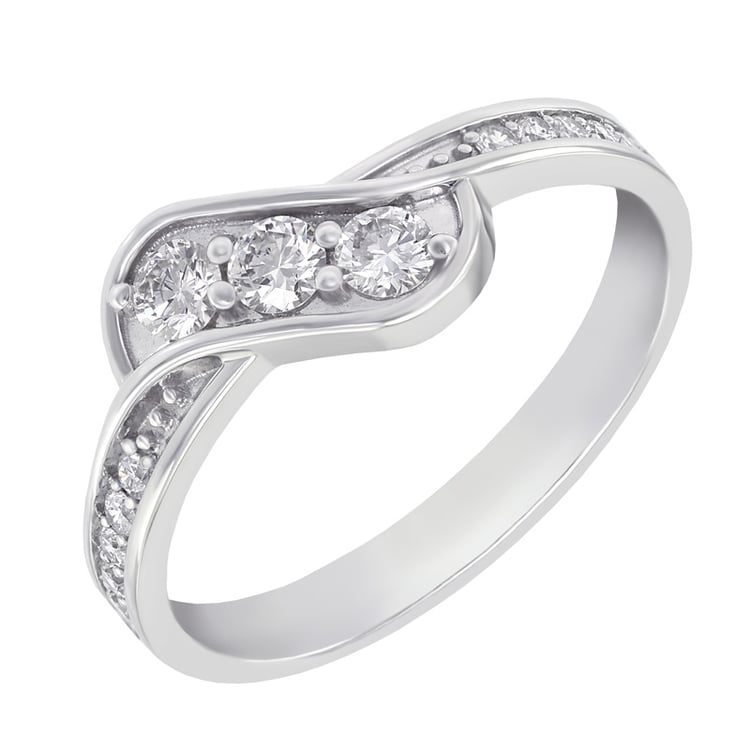 Prsten s diamanty 28039