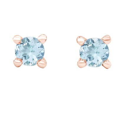 Zlaté napichovací náušnice z růžového zlata 47862