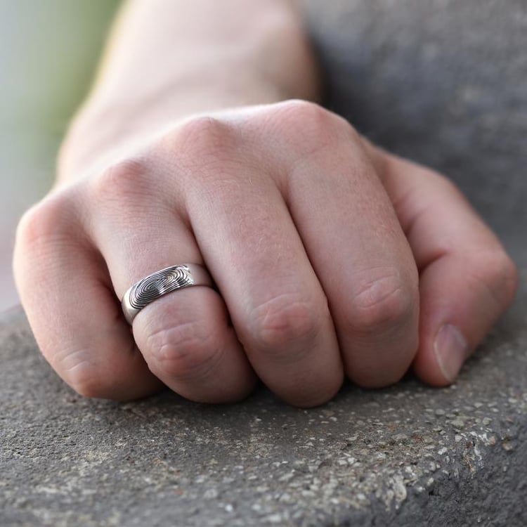 Snubní prsteny s otisky prstu 28722