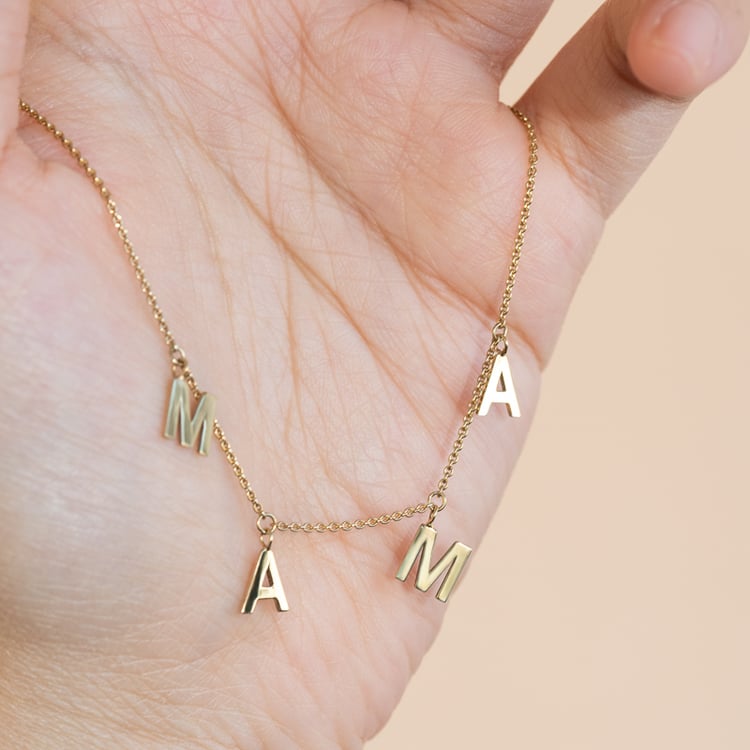 Náhrdelník s písmenky Mama 119464