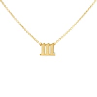 Stříbrný náhrdelník s diamantem Andělská čísla