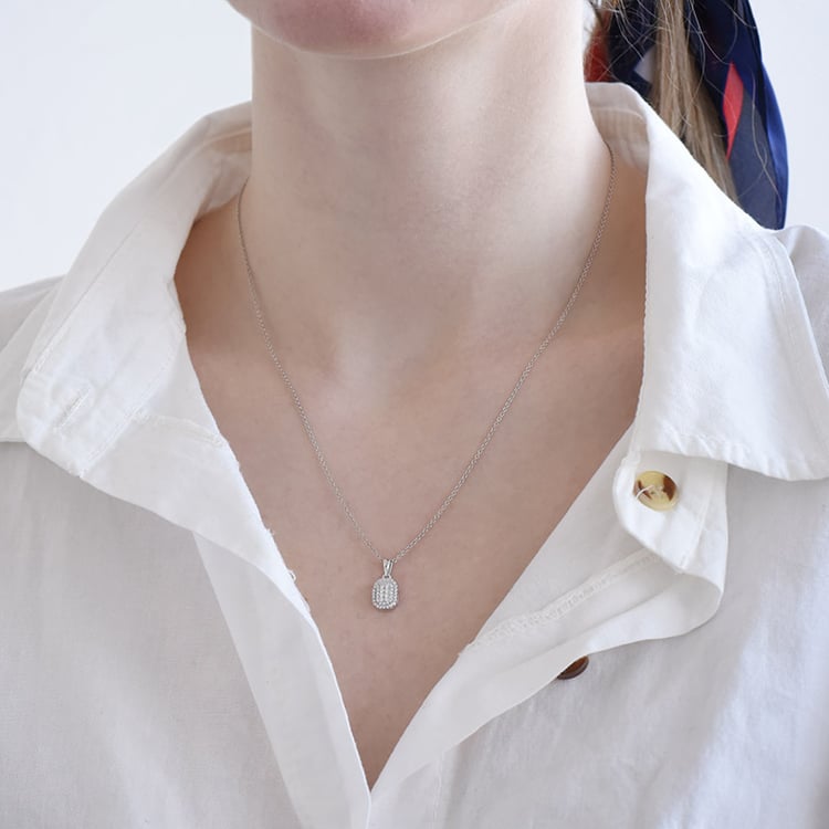 Přívěsek s diamanty ze zlata 96226