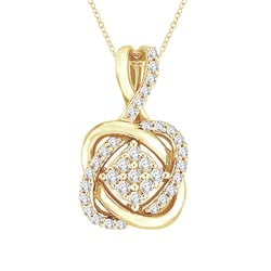 Proplétaný přívěsek s lab-grown diamanty Beavis