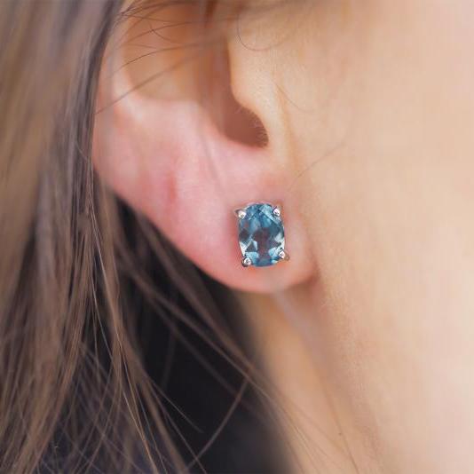 Náušnice s topazy 28298