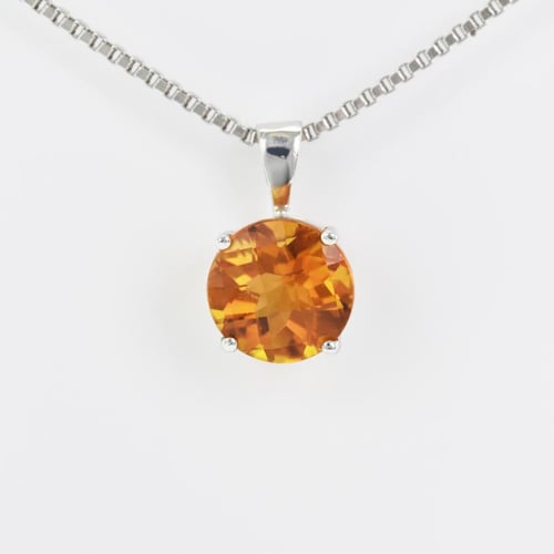 Zlatý přívěsek s 1.70ct citrínem Icy