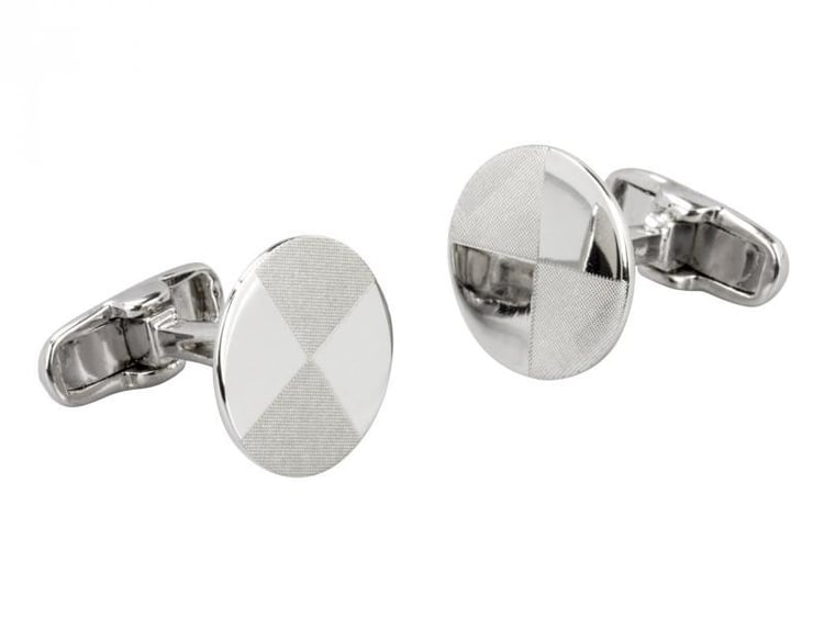 Stýlové stříbrné manžetové knoflíčky Arian