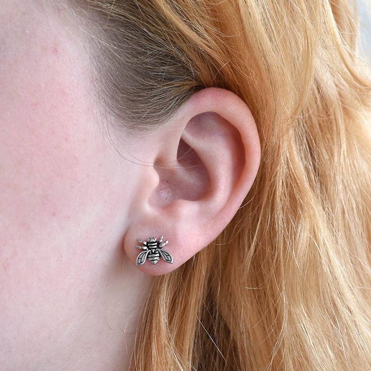 Stříbrné včeličkové náušnice 84461