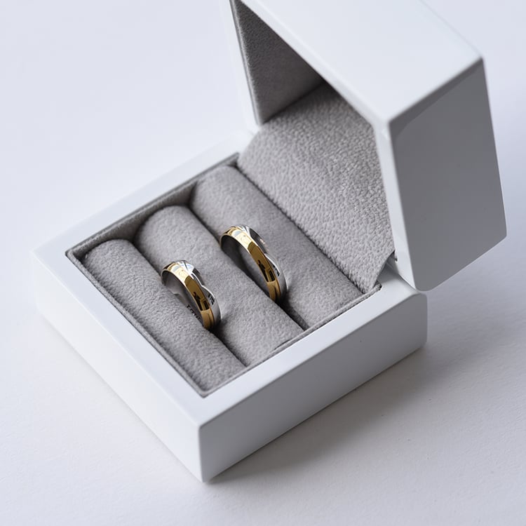 Půlkulaté snubní prsteny 61452