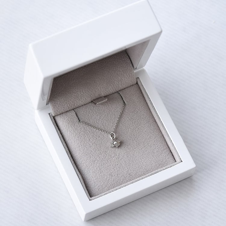 Zlatý náhrdelník se salt and pepper diamantem 69203