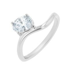 Zásnubní prsten s oválným moissanitem s výběrem velikosti Carrie