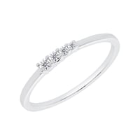 Minimalistický zlatý prsten s diamanty Arne
